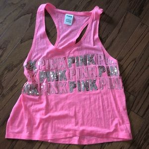 PINK razor back tank